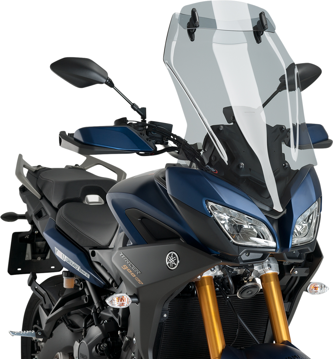 Puig hi-tech parts Touring Windscreen w/ Visor - Light Smoke - Yamaha