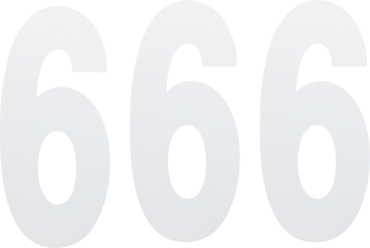Factory effex FX Number 6 - White - 8"