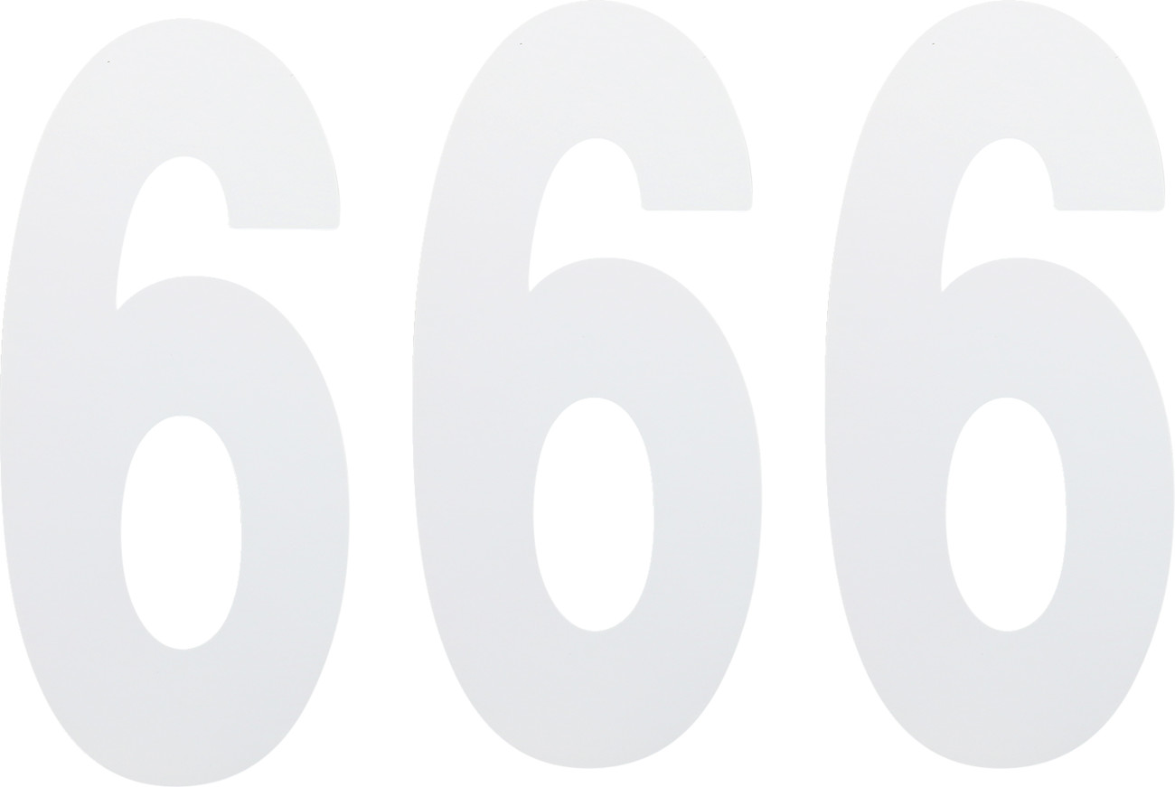Factory effex FX Number 6 - White - 8"