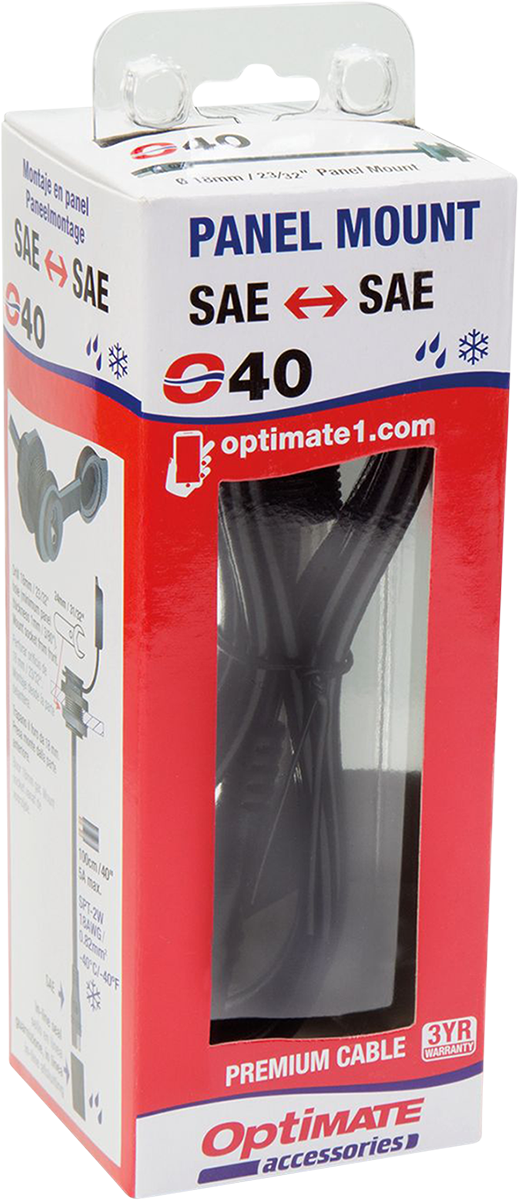 TECMATE Weatherproof SAE Thin Panel Mount Socket O-40