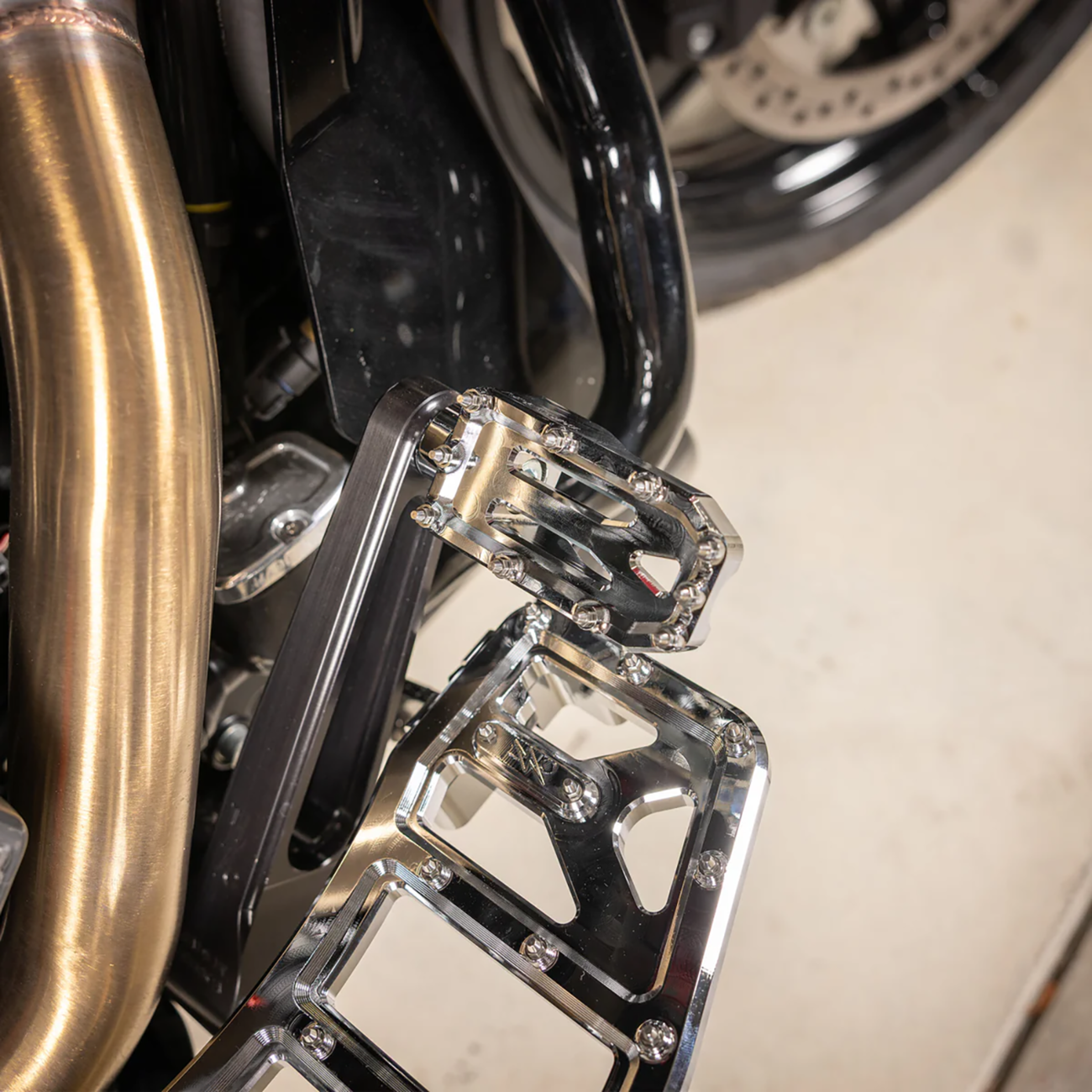 Thrashin supply co. Aggressor Brake Pedal - Chrome - Touring