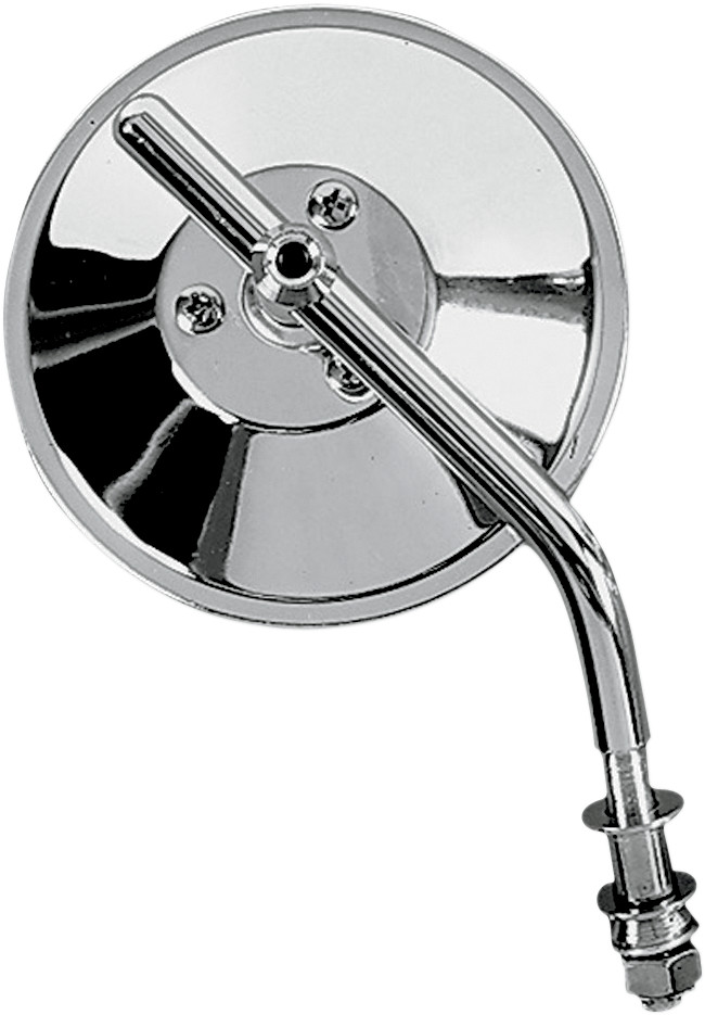 Drag specialties Mirror - Custom - Side View - Round - Chrome - Left/Right - 4" - Each