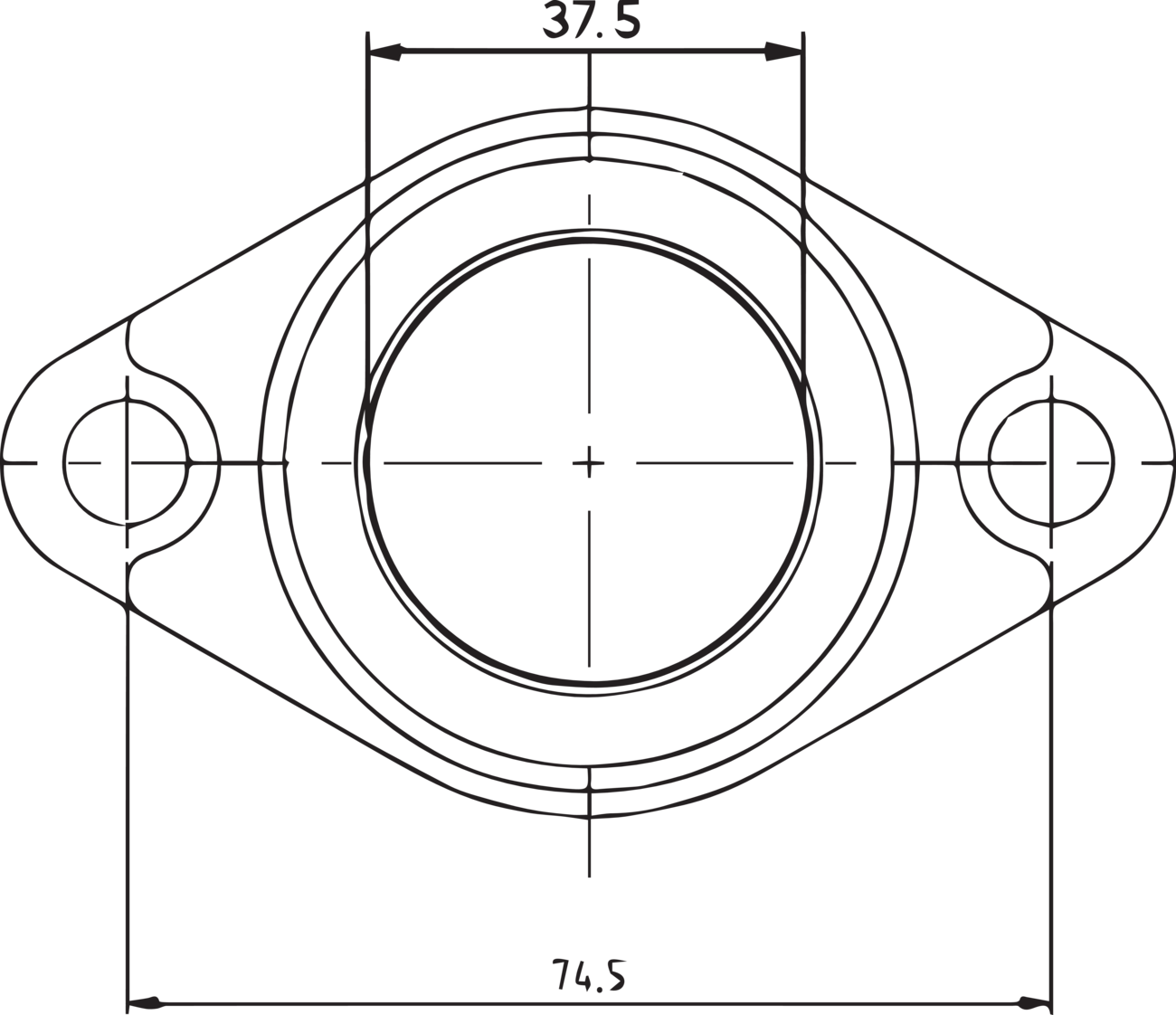 KIMPEX Carburetor Mounting Flange