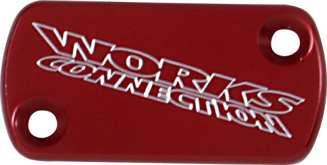 WORKS CONNECTION Anodized Billet Aluminum Front Brake Reservoir Cover