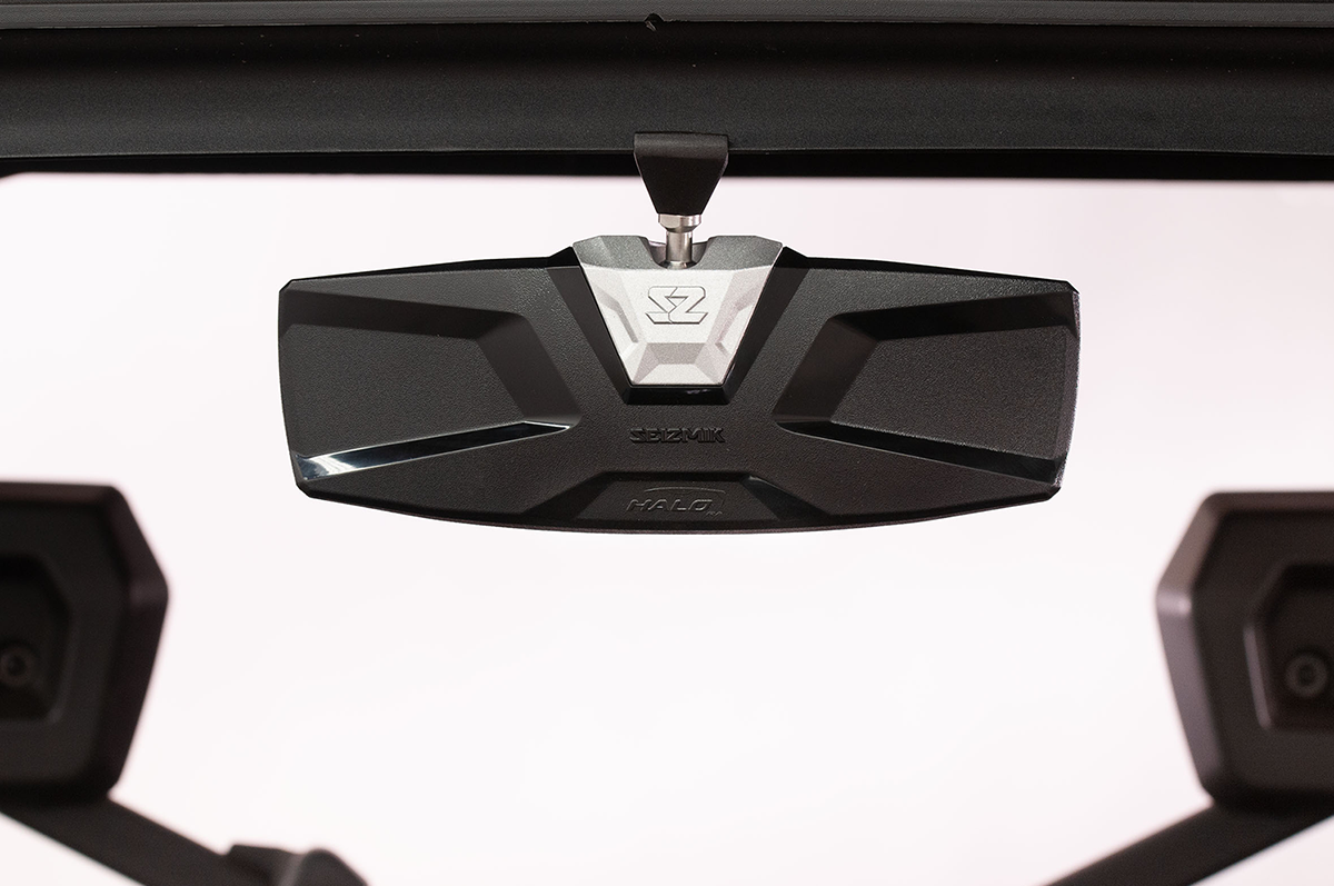 SEIZMIK Halo R Rear View Mirror with Cast Aluminum Bezel