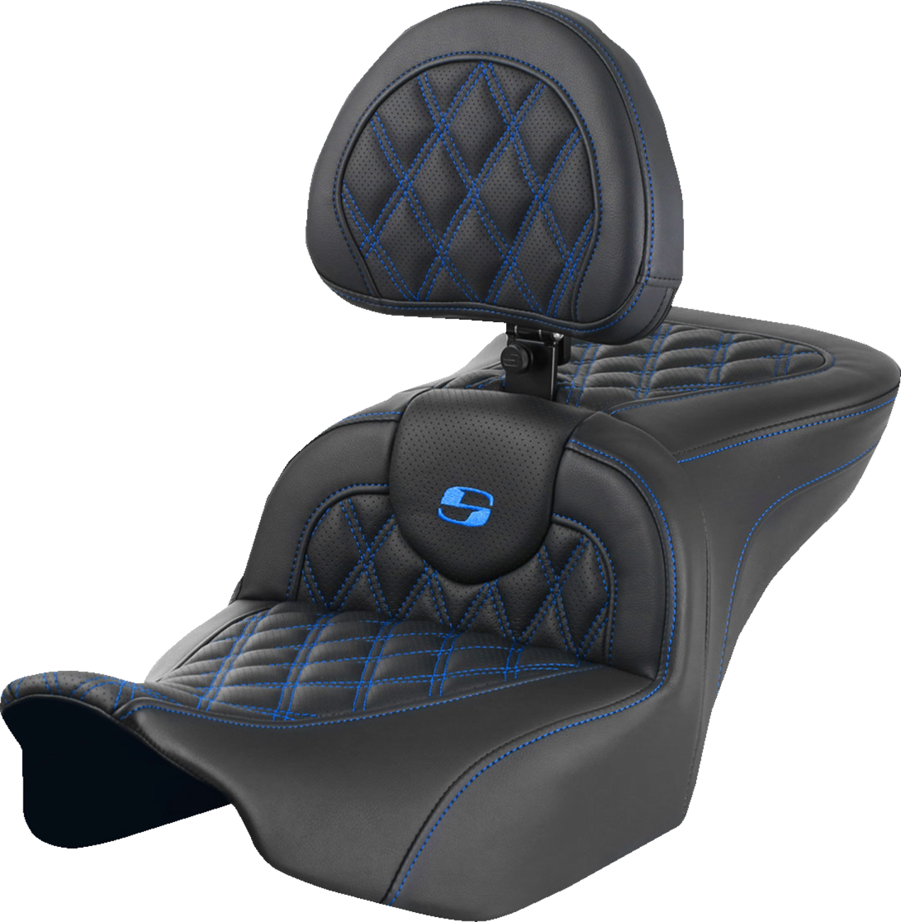 Saddlemen Roadsofa LS Lattice Stitch 2-Up Seat For Harley FLHX / FLTRX 2023-2025