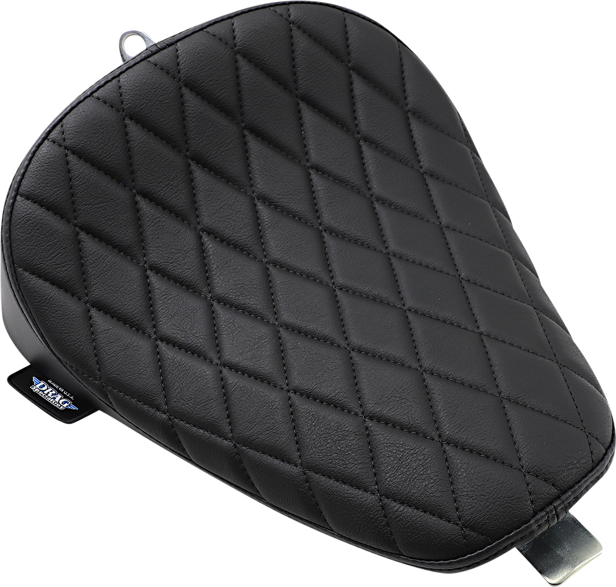 Drag specialties seats Bobber Solo Seat - Diamond Sitch - Vinyl - XL '10-'22 Harley Davidson