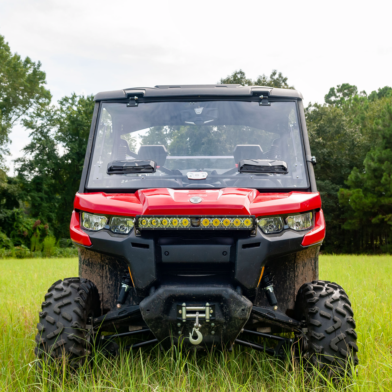 Seizmik Flip-Up Windshield With Vents Can AM Defender 1000 / 800 2016-2021