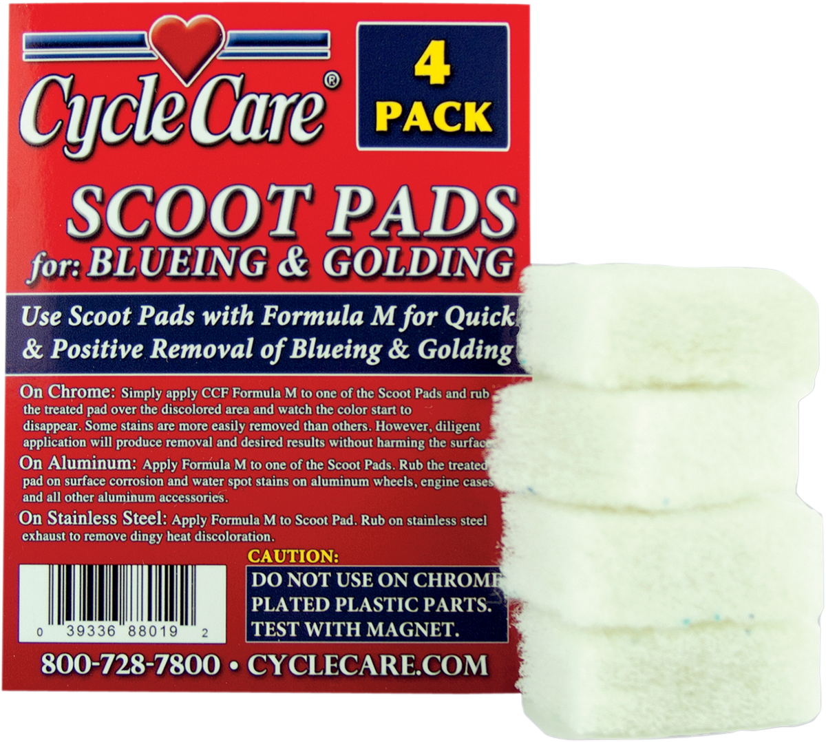CYCLE CARE FORMULAS Scoot Pads for Blueing and Golding
