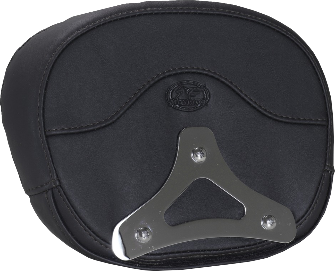 Mustang Deluxe Sissy Bar Pad - Diamond - Black Stitch - FLT/FLH '23-'25 Harley Davidson