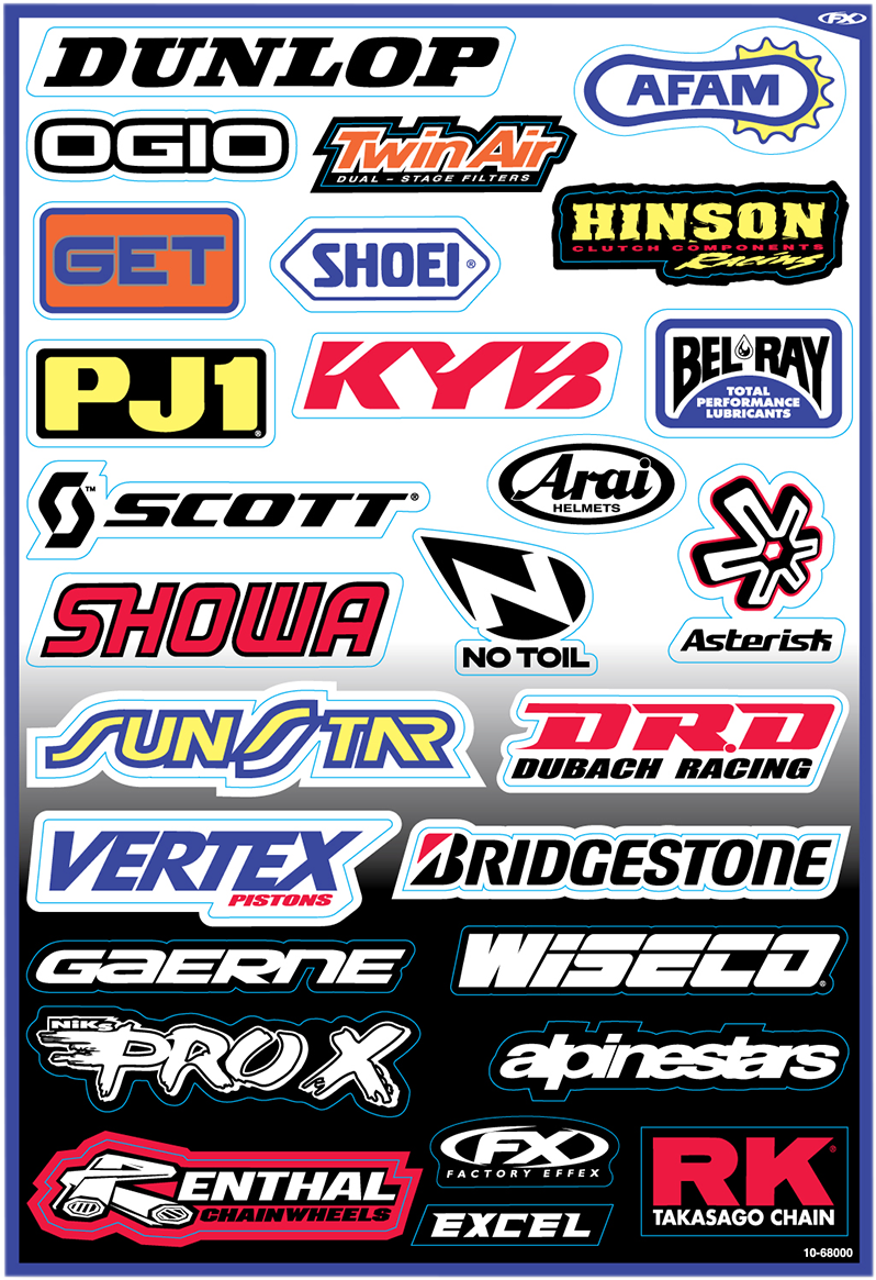 FACTORY EFFEX Sponsor Sticker Kit