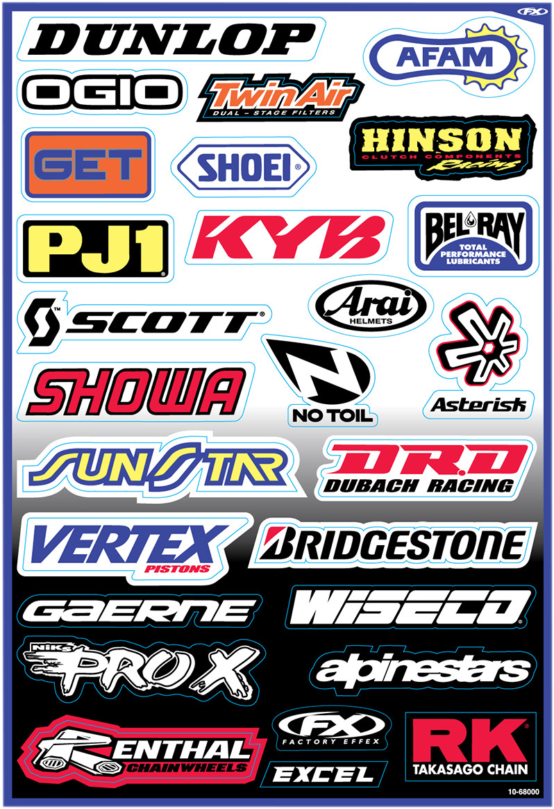 FACTORY EFFEX Sponsor Sticker Kit