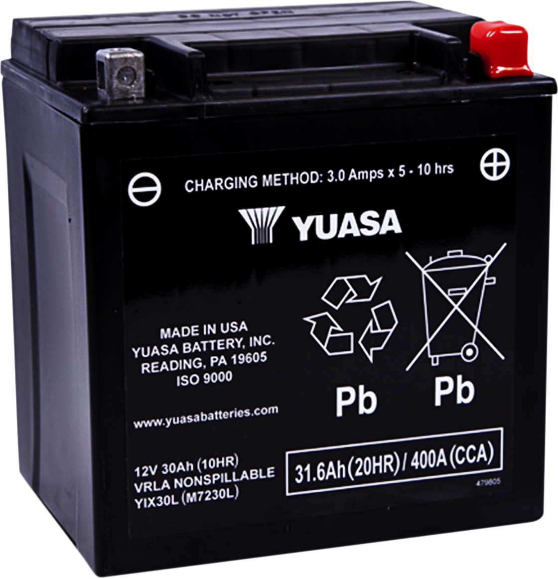 Yuasa AGM Maintenance-Free Battery Harley Davidson/BMW/Arctic Cat/Moto Guzzi/Polaris/Can-Am/Ducati