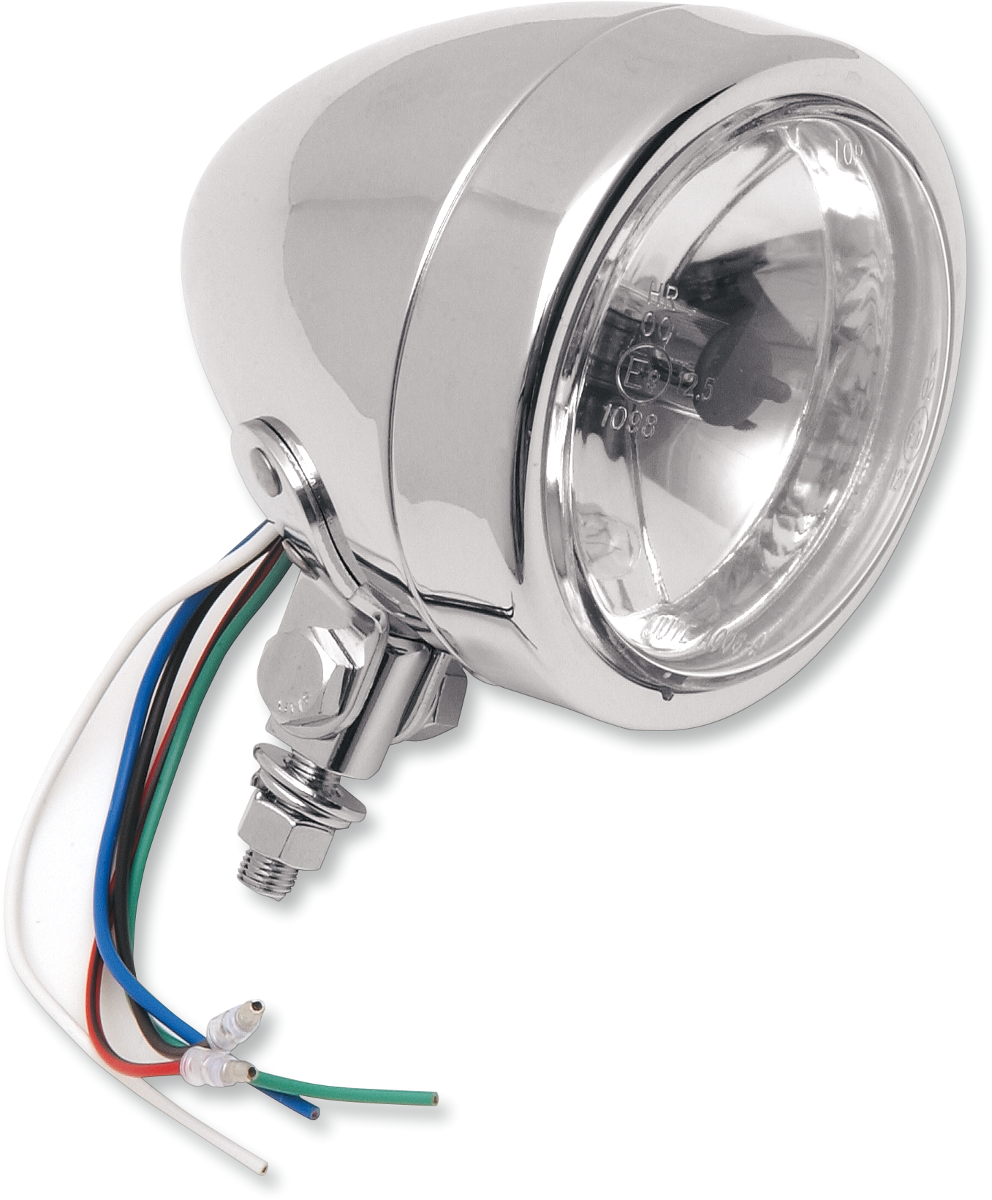 Drag specialties Spotlight - 4-1/4" - w/Running Light - Clear Lens