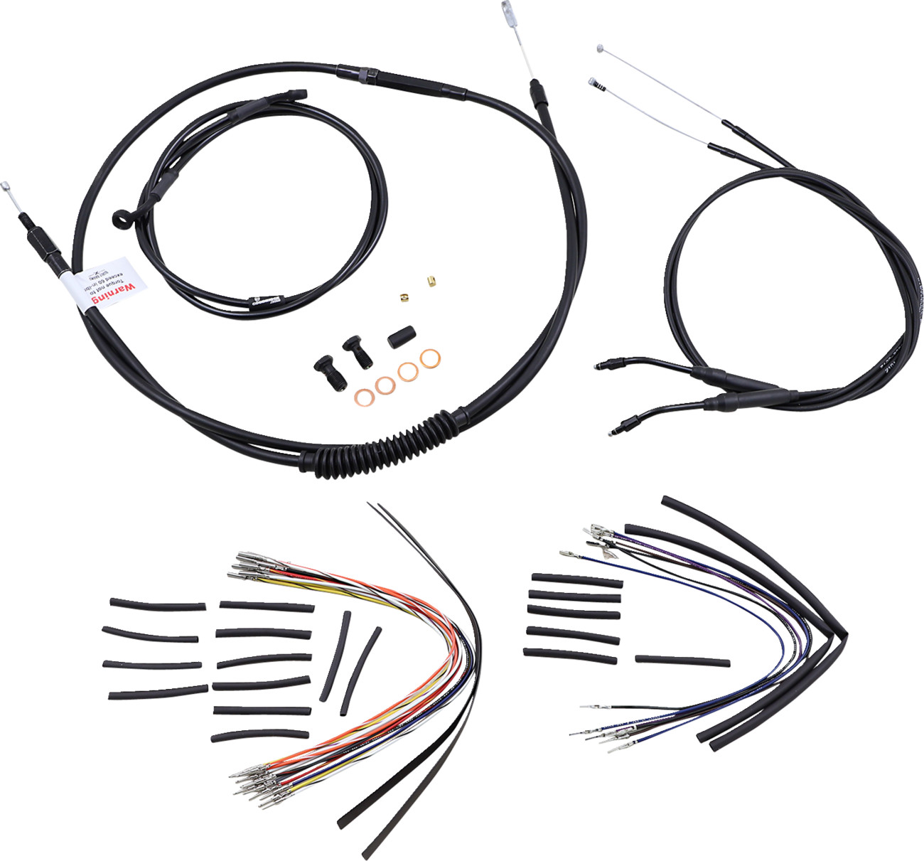 Burly Handlebar Cable Installation Kit For Harley Dyna 2006