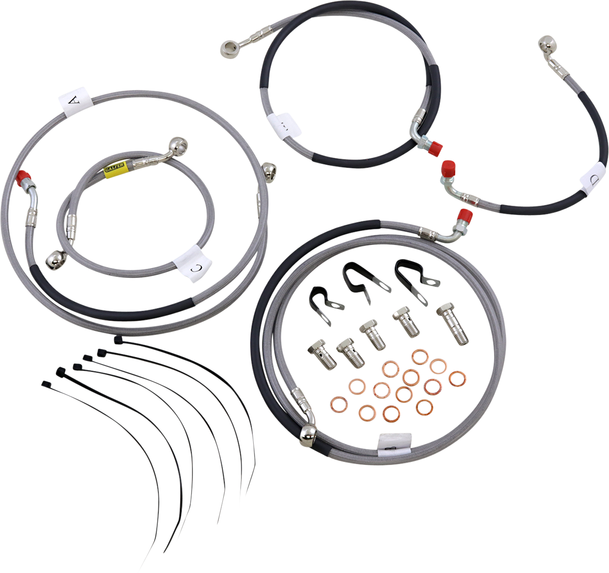 Gbrakes Brake Line - Stainless Steel 2013-2016 Kawasaki EX650 Ninja 650 ABS