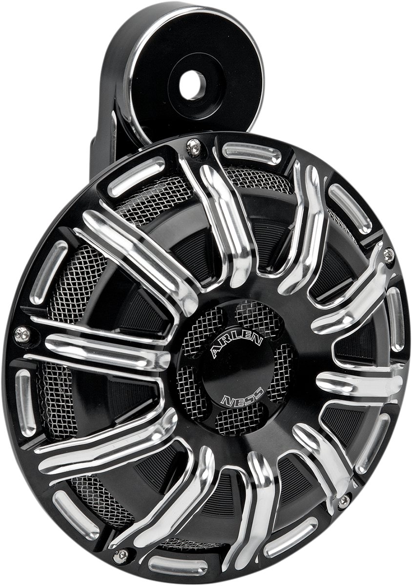 Arlen ness Custom Horn - 10 Gauge - Black - Universal