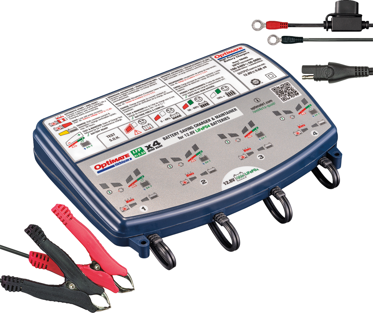 Tecmate Optimate™ Lithium Quad Bank Charger