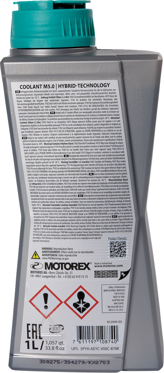 Motorex M5.0 Coolant
