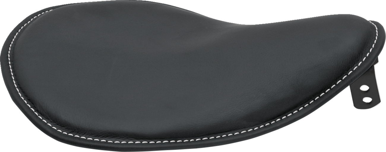 Drag specialties seats Seat - Spring Solo - Low-Profile - Small - Black Leather/White Stitching