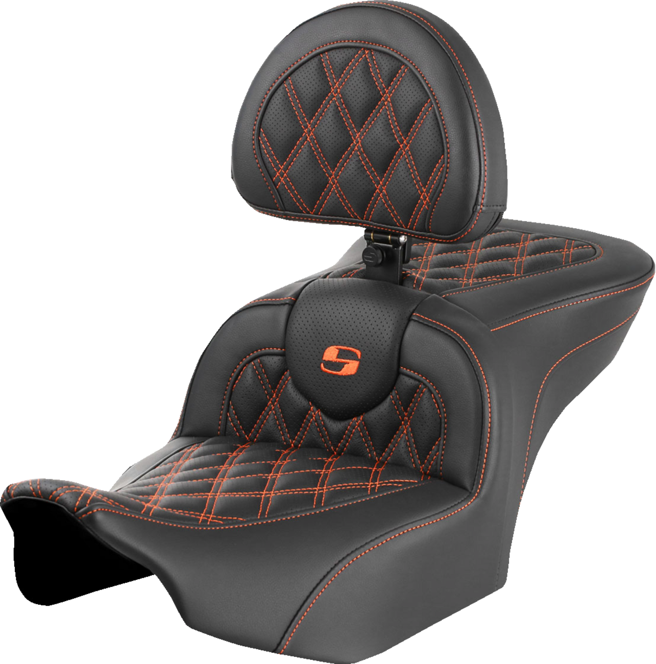 Saddlemen Roadsofa LS Lattice Stitch 2-Up Seat For Harley FLHX / FLTRX 2023-2025