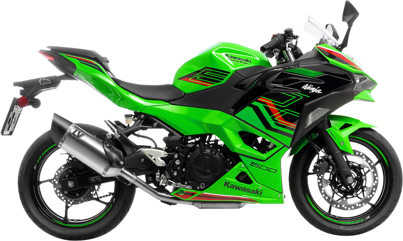 Leovince LV-14 Slip-On Muffler - Titanium - Yamaha Tenere 700