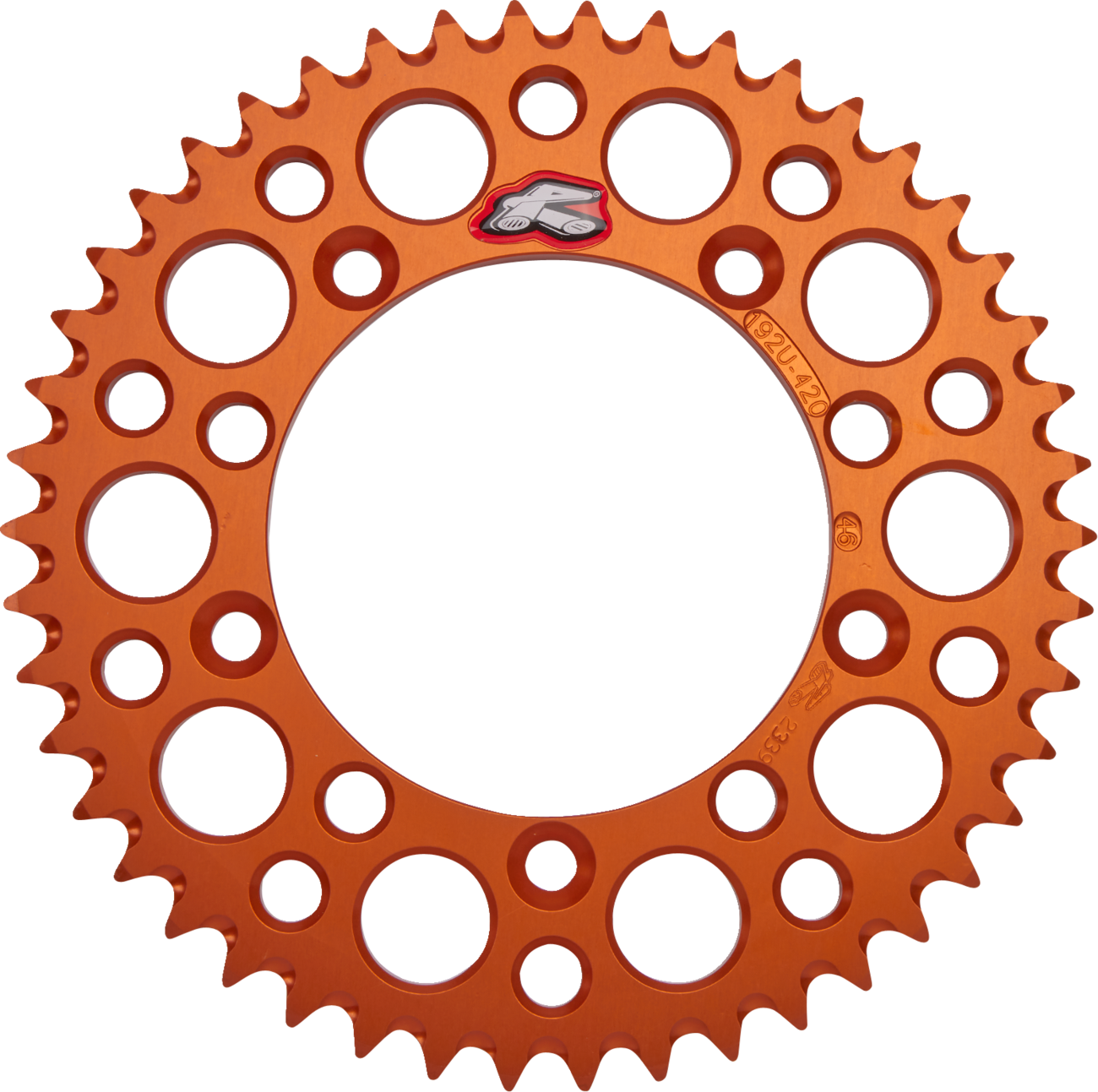 Renthal Rear Sprocket - Aluminum - 46 Tooth - Orange - Gas Gas/Husqvarna/KTM 46T