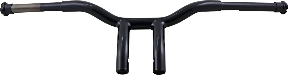 La choppers Kage Fighter Welded Bent-Riser Handlebar - One Piece - 8" - Black
