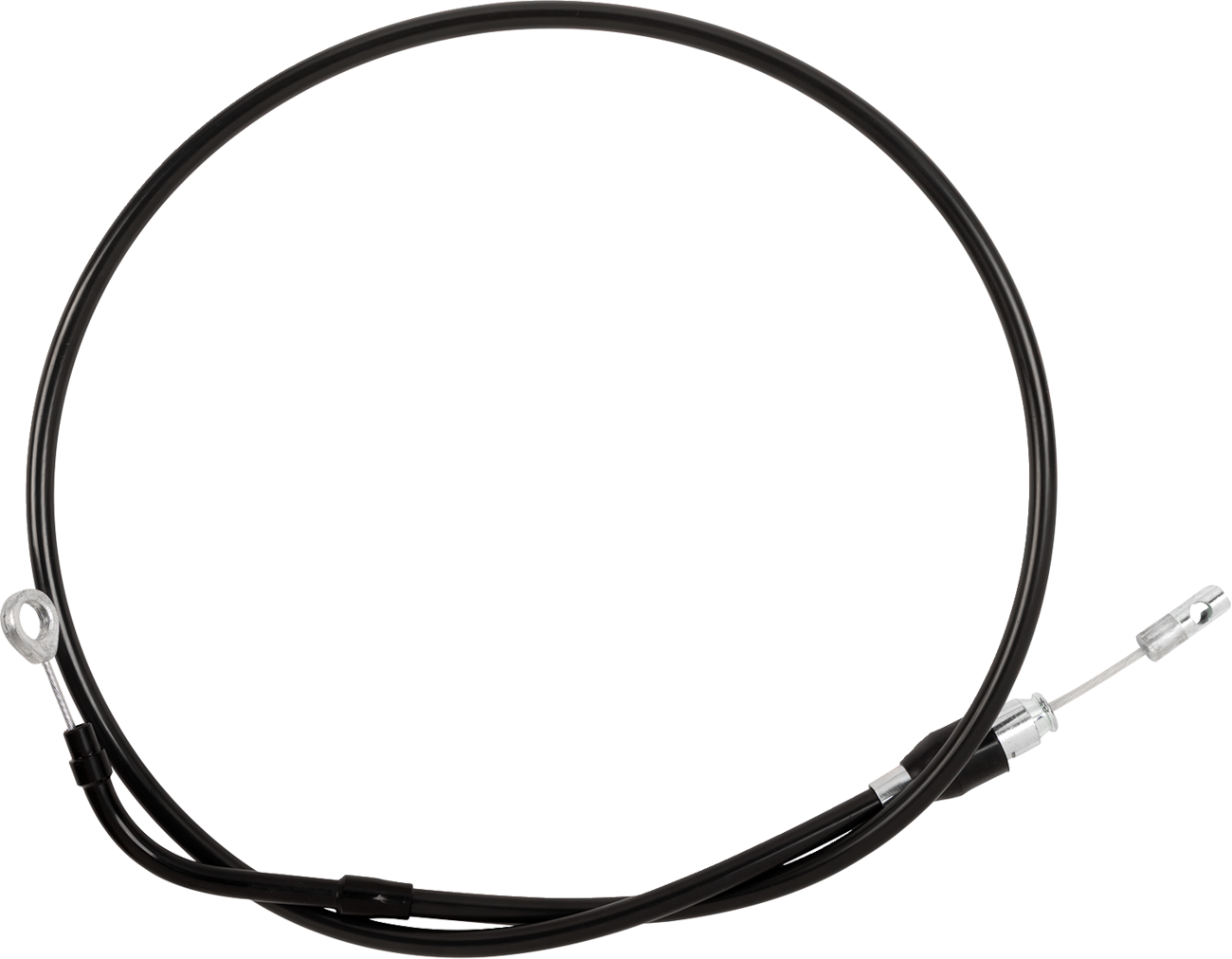 Drag specialties Quick Connect Clutch Cable - Upper - Bent Tube - 47" - Black/Black Harley Davidson