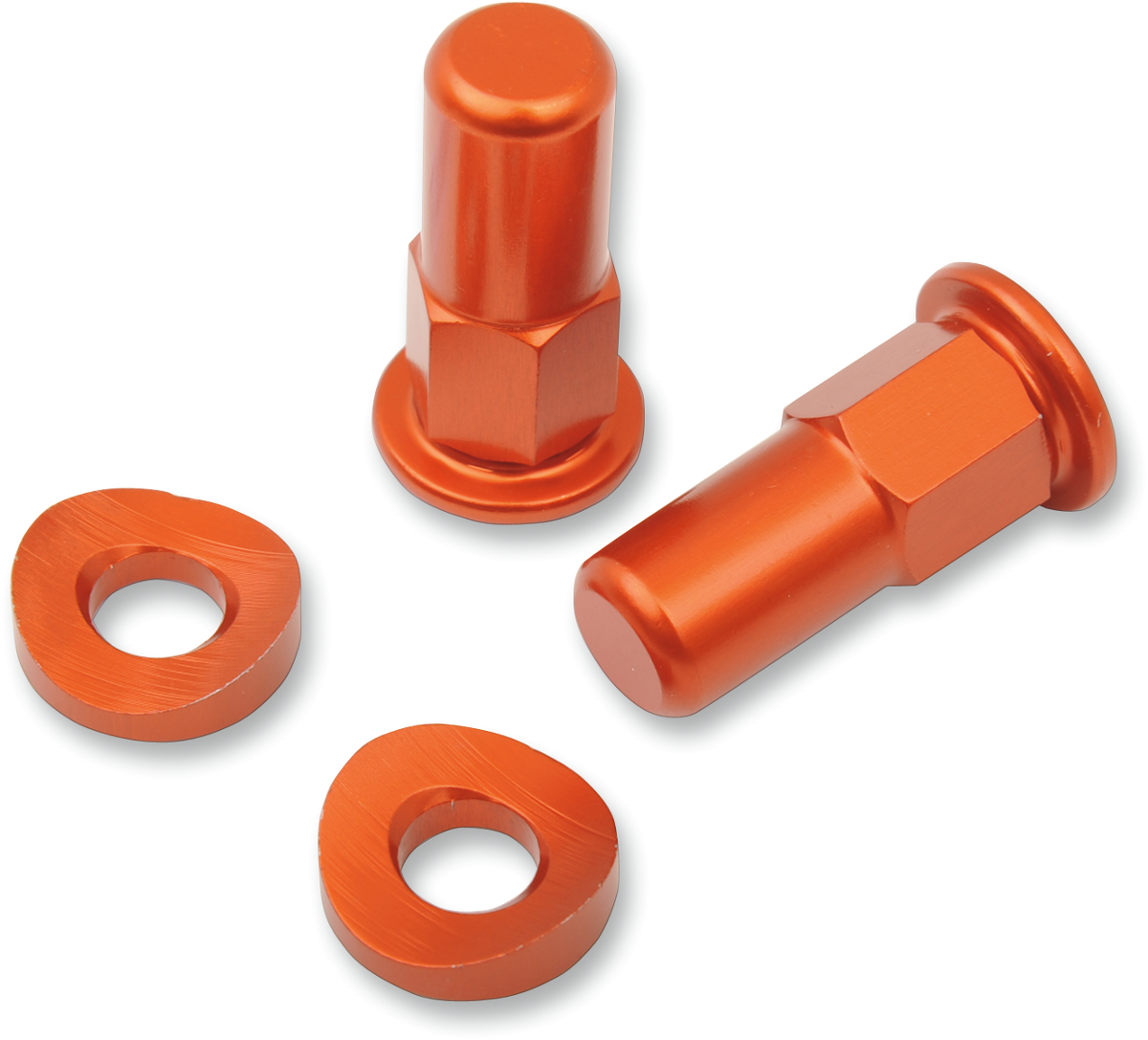 No toil Rim Lock Nut/Spacer - Kit - Orange