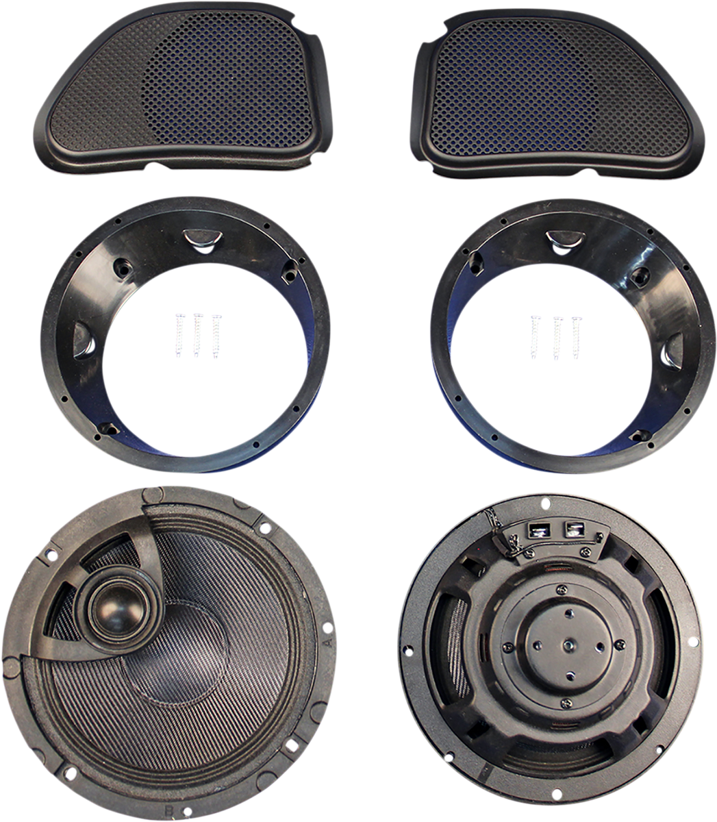 J & M ROKKER® XRP 6.58° Fairing Speaker Kit with Hi-Output PEI Tweeter