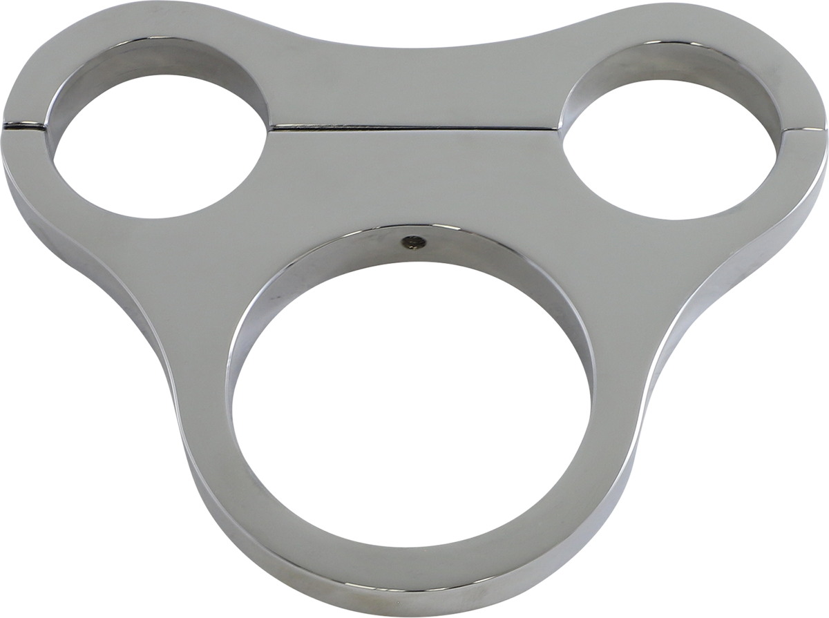 Drag specialties 1.5" T-Bar Gauge Mount - Chrome - For Mini Gauge