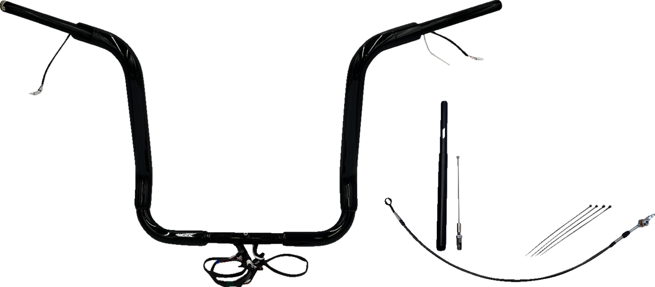 Fat Baggers Inc. 1 1/2" Wired Round Top Handlebar Kit For Harley Touring 2021-2025