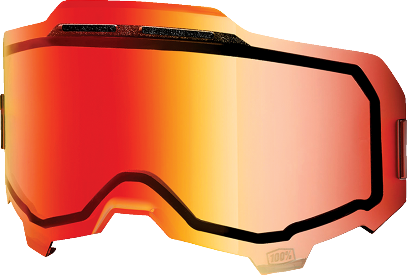 100% Armega Replacement Dual Pane Vented Lens - Mirrored