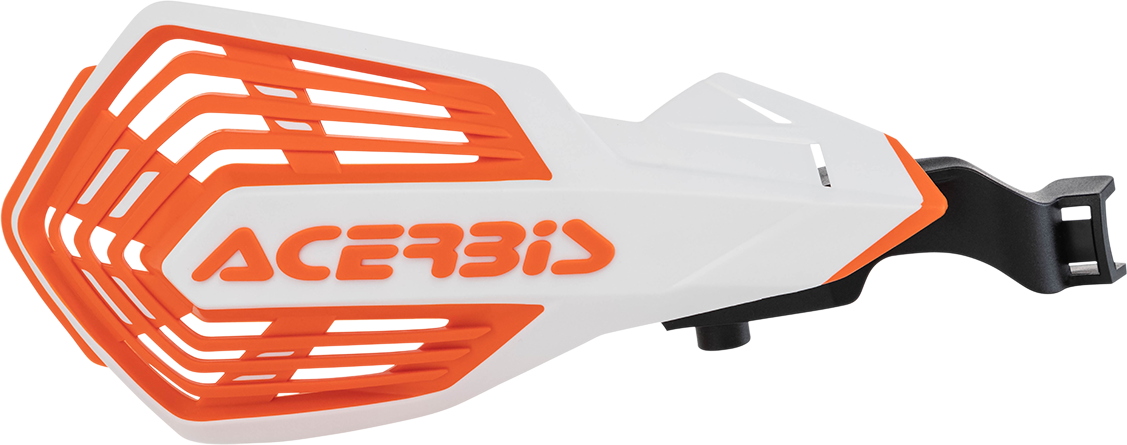 Acerbis K-Future Handguards - White/Orange Husqvarna/KTM/Sherco/Gas Gas/Triumph
