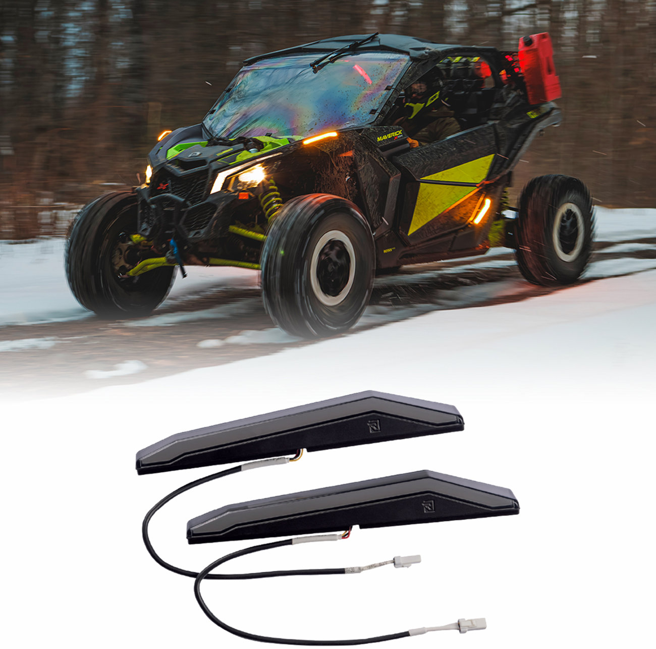 Ravek Apex Lights™ - Running - Amber - Maverick X3 Can-Am