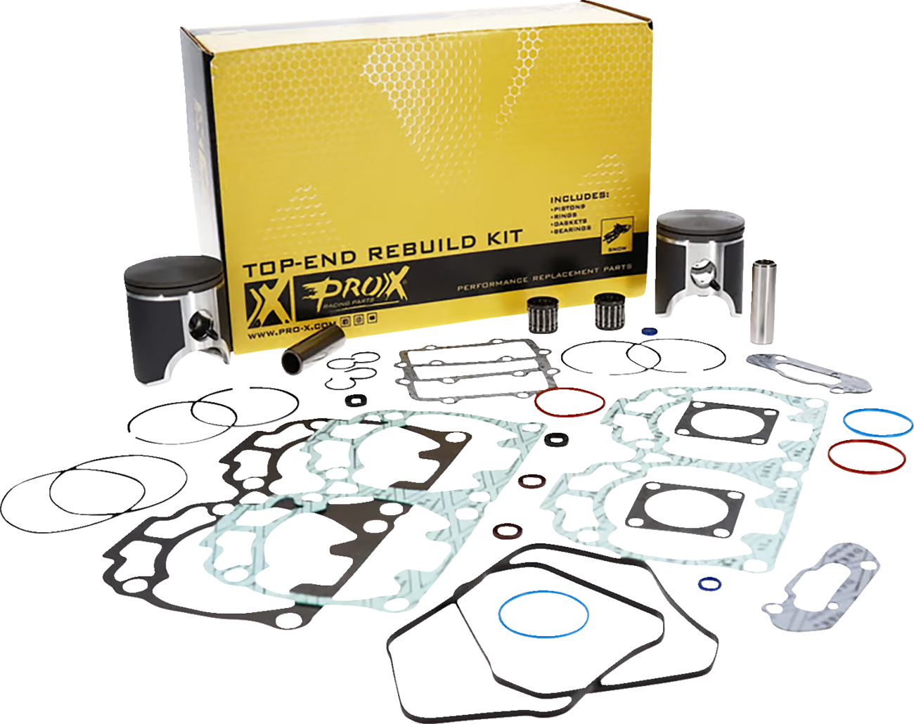 Prox Piston Kit with Gaskets - Ski-Doo
