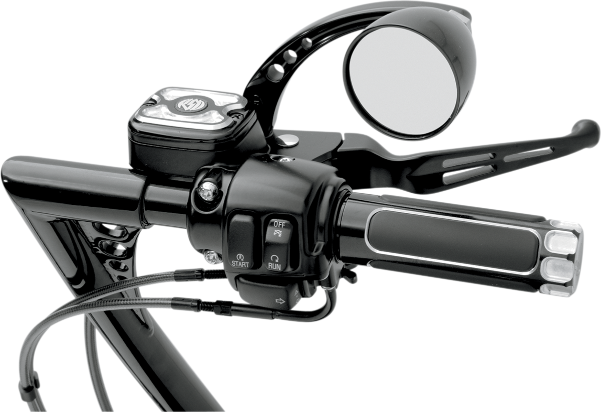 Drag specialties Slotted Wide Blade Lever Set - Black Harley Davidson