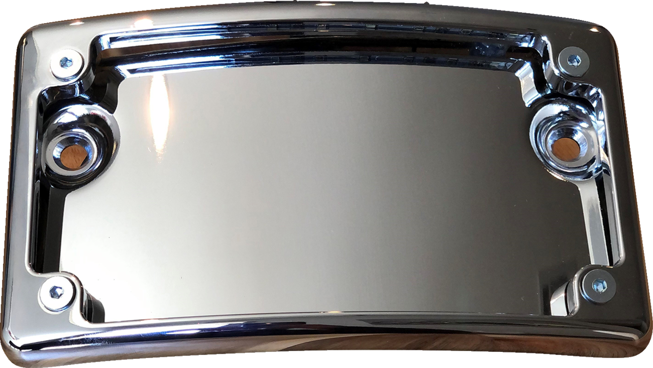 Kodlin usa License Plate Mount - Curved - Chrome Harley Davidson
