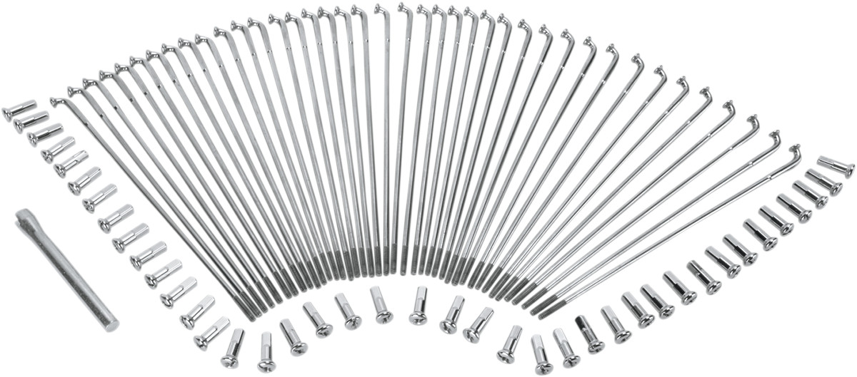 Drag Specialties Chrome and Stainless Steel Spoke Set