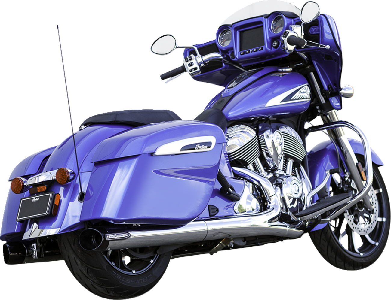 S&S Cycle Broadhead Slip-On Mufflers For Indian Touring 2014-2025