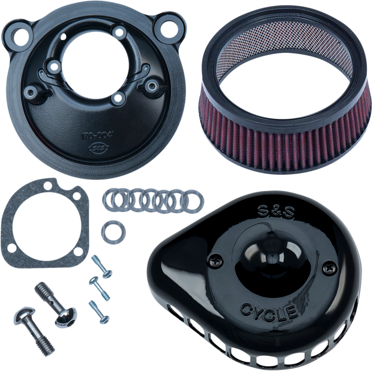 S&S Cycle Mini Teardrop Stealth Air Cleaner Kit For Harley EFI Sportster 2007-2022