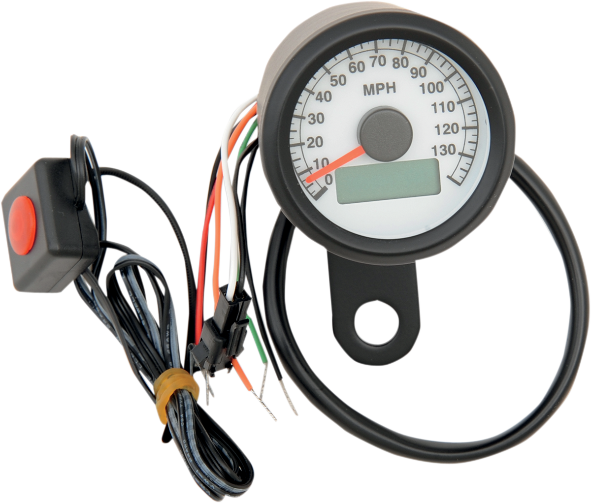 Drag specialties Programmable Mini Electronic Speedometer with Odometer/Tripmeter Harley Davidson