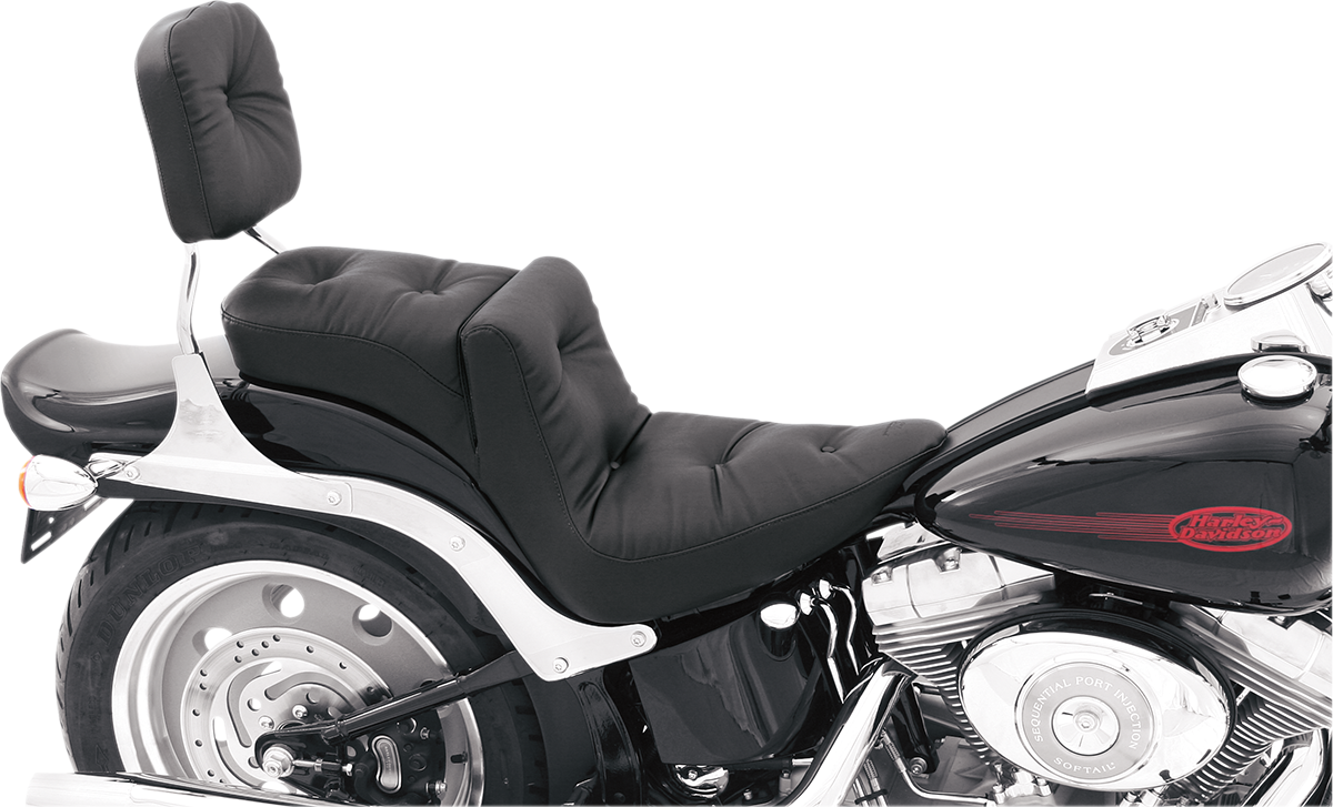 Mustang Extra Wide Regal Duke Seat For Harley Softail W/ 200mm Rear Tire 2006-2017