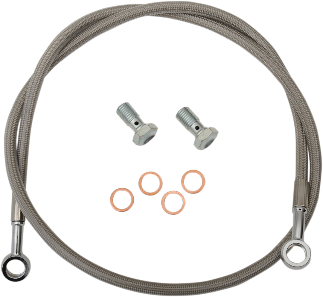 Parts unlimited +6" Brake Line - 37" - Polaris/Yamaha
