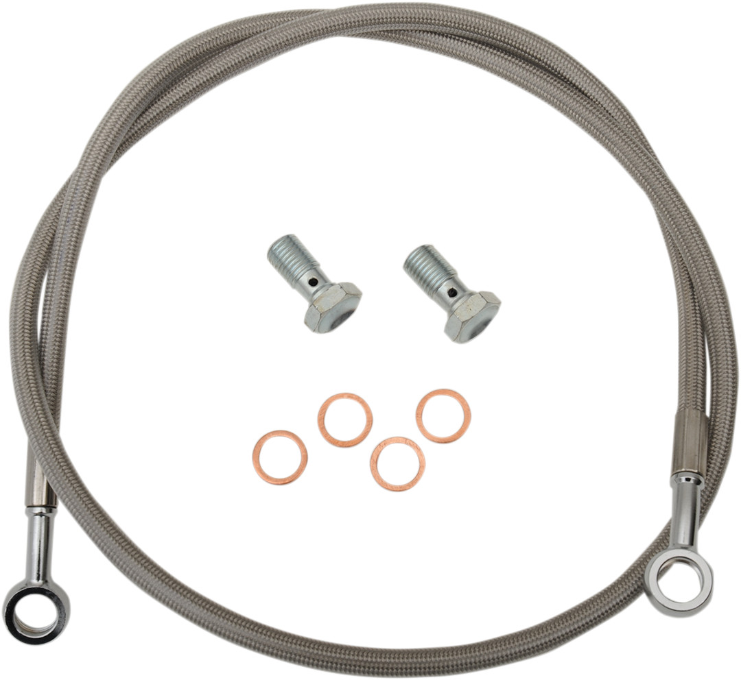 Parts unlimited +6" Brake Line - 37" - Polaris/Yamaha