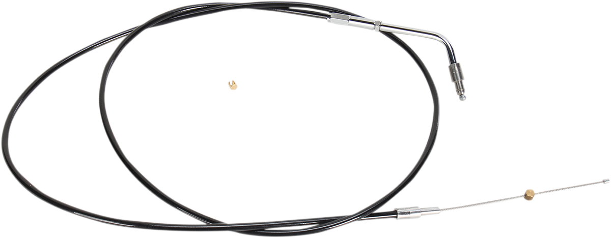 Black Vinyl Braided Handlebar Throttle Cable