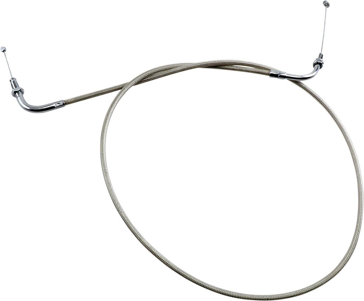 Motion pro Armor Coat Stainless Steel Throttle/Idle Cable for Cruisers - Push - 1100 V-Star 2004-2009 Yamaha XVS1100AT V Star 1100 Silverado / 2000-2009 Yamaha XVS1100A V Star 1100 Classic