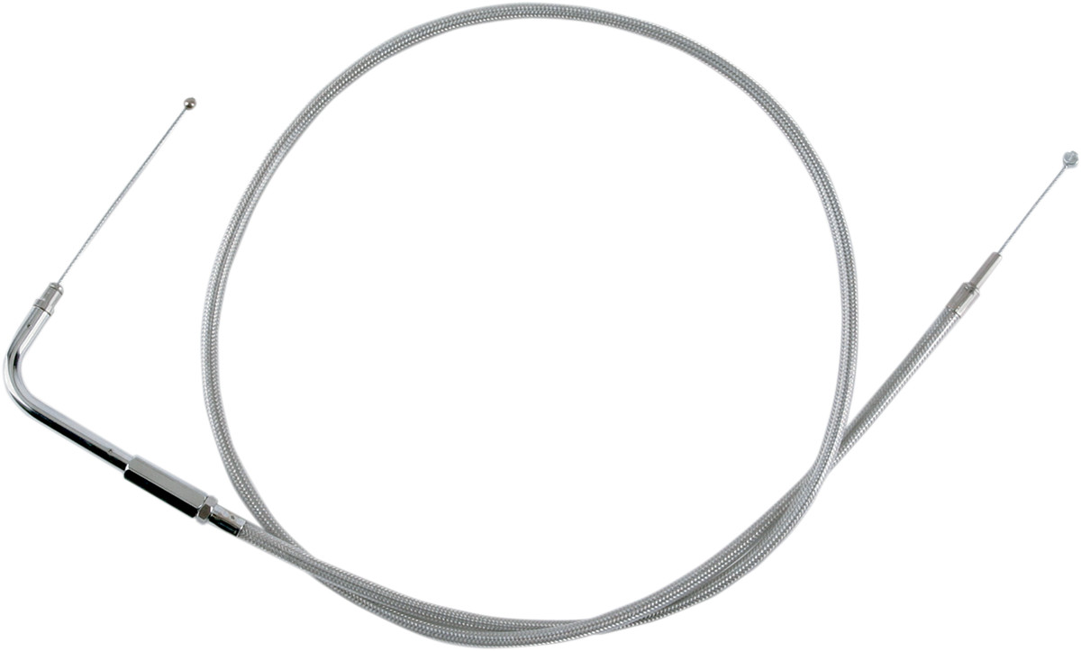 Drag Specialties Stainless Braided Throttle Cable
