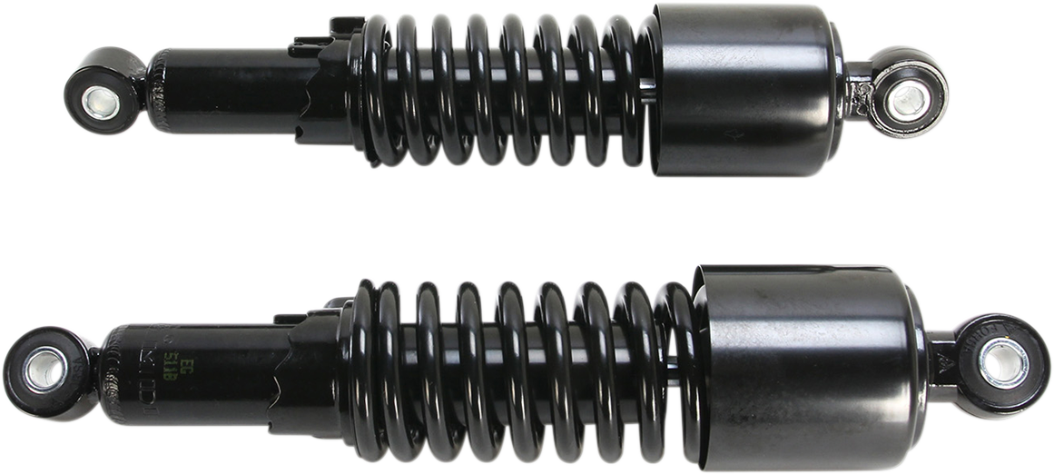 Emgo Custom Shorty Shocks with Shroud - Black Body/Black Spring Finish - Eye Lowering